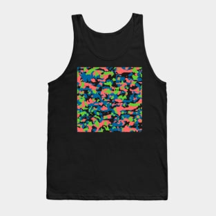 Green Blue Digital Camouflage Tank Top